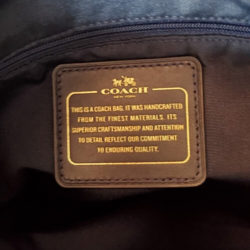 NEW $600 Phoebe Leather Suede Hobo AUTHENTIC COACH COLLECTION! $6.99 Shipping! - Picture 12 of 12